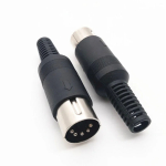 DIN 3pin 4pin 5pin 6pin 7pin 8 Pin Male Female Plug socket jack Solder Connector with Plastic Handle D Connectors P1 - Image 2