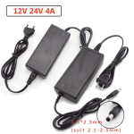 AC 110-240V to DC 12V 24V 4A Power Adapter Transformer US EU Charger Adaptor Supply Universal For LED Light Strip CCTV Camera P1
