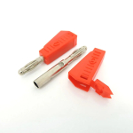 red black 4mm Banana male Plug Safety Retractable Stackable Solder In line DIY assembly Test leads connectors p1 - Image 5