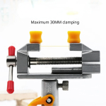 360 ° Rotatable Mini Table Bench Vise Adjustable Jaw Fixed Electric Small Grinder Rotary Suction Cup Fixed Frame Hand Tools - Image 4