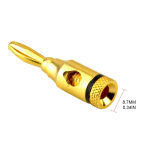 Gold Plated Speaker Banana Plugs Open Screw Type Connector for Speaker Wire Home Theater - Image 6