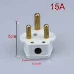 5A 15A India South africa Wiring power cord plug BS546 removable cable Connector Detachable power plug Type M/D White Black - Image 6