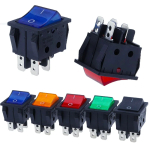 30A 250V AC High Current,ON/OFF,Special for Eelding Machine,KCD4,Sterling Silver Point,Rocker Power Button Switches - Image 2