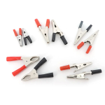 5A 50mm Red Black electric Alligator Crocodile clamp Clips Power Test Probe Lead Socket cable Connector banana Plug Metal p1