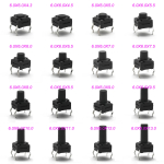 Sealed Waterproof 6x6mm H=4.3/4.5/5/5.5/6/6.5/7/8/9/10/11~15MM 4Pin DIP Key Button Momentary Tact Button Switch 4Pin DIP