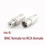 BNC male female to RCA male female wire connector Converter plug jack audio video CCTV camera Coaxial Cable p1 - Image 6