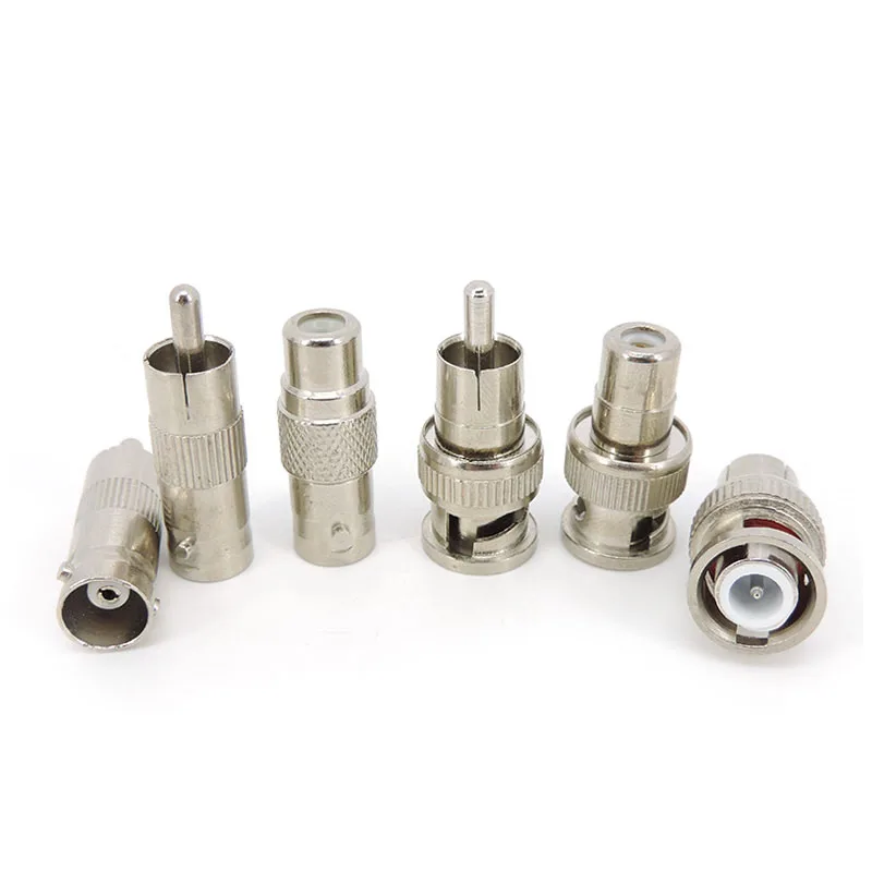 kf-S8fb2a4022ab941169f35a264abd764e3u-1-5x-4-types-BNC-male-female-to-RCA-male-female-wire-connector-Converter-plug-jack.webp BNC male female to RCA male female wire connector Converter plug jack audio video CCTV camera Coaxial Cable p1 - Image 1