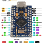 Pro Micro ATmega32U4 5V/16MHz Module Board, Replace with ATmega328 Pro Mini Compatible with Arduino with 2 Row Pin Header - Image 5