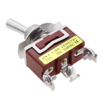 1021 1221 1321 15A/250V 6 pin Waterproof Switch Cap On-Off-On ON-OFF Miniature Toggle Switches Brown - Image 4