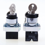 XB2-BG21 XB2-BG33 XB2-BG53 key control knob switch 1NO /2NO 2/3 position self locking / self reset selector Knob switch 22mm - Image 3