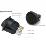 KCD1 20A 12V 220V Rocker Switch LED Dot Light Car Boat Round ON/OFF SPST Switch - Image 3