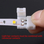 LED Strip Connector 8mm 2 Pin 3528 5050 Single Color Solderless PCB Board Wire Free Welding Connectors LED Accessories - Image 2
