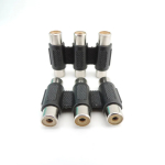 RCA male to male Female Connector AV Coupler RCA 2RCA 3RCA To Female Audio Video Adapter PLUG Socket Extension Converter - Image 4