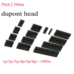 2.54mm DuPont head single row plastic shell 1X1P 2P 3P 4P 5P 6P 8P 9P 10P plug Jumper Wire CableHousing - Image 2