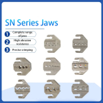 Crimping Tool Pliers Crimp Jaw Set,4mm Slot Jaws/2546B/2549 used for Crimping Terminals