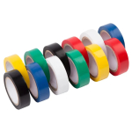 Color Electrical Tape PVC Wear-resistant Flame Retardant Lead-free Insulating Waterproof Eletrician White Black Red Blue Green - Image 3