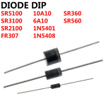 DIODE DIP SR5100 1N5408 1N5401 SR2100 FR307 SR3100 SR360 10A10 6A10 SR540