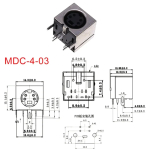 S Terminal Audio Video Din Female Socket Connector S-video PCB Mount 3/4/5/6/8/9Pin Silver Tone PS2 Circular DIN Micro Jack - Image 5