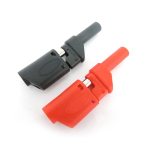 Safety Fully Insulated 4mm Male Stackable Banana male Plug Connector red black for cable plug - Image 2