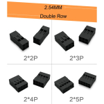 2.54mm Dupont Double Row Plastic Shell 2x2P/2x3/2x4//2x6-2x20P Dupont Connector/Cable Case /Plug Jump Wire Housing - Image 2