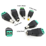 DC Male Female power supply Connector 5.5 x 2.1MM 5.5*2.5MM 3.5*1.35MM 5.5mm x 2.5mm Jack Adapter Plug for Led Strip Light p1