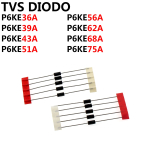 TVS DIODE P6KE36A P6KE39A P6KE43A P6KE51A P6KE56A P6KE62A P6KE68A P6KE75A