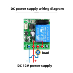 433MHz DC12V 10A 1 Channel 1Ch Wireless Relays RF Remote Control Switches Receiver Module for Pump Security - Image 4