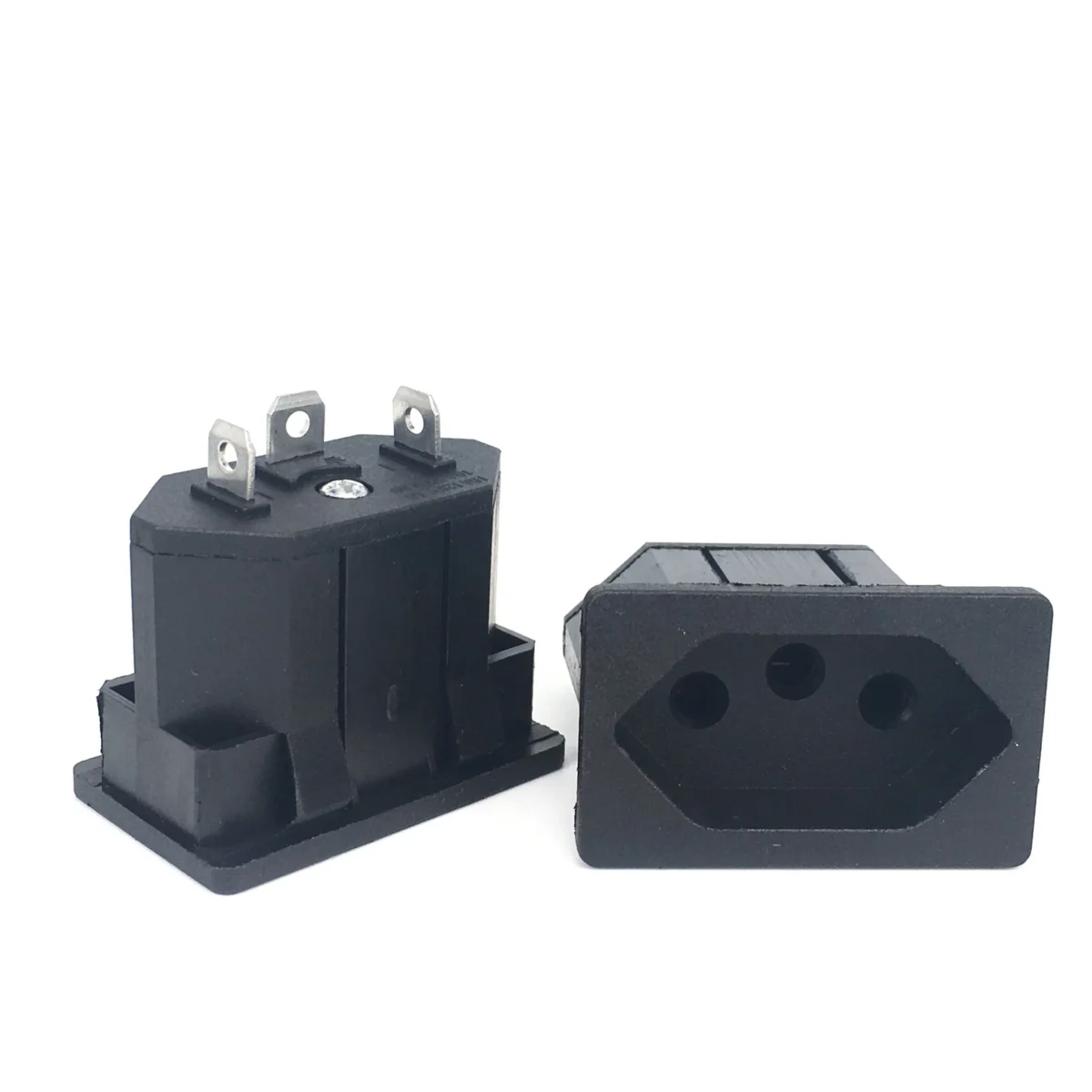 Black Copper 10/16A 250V American Japan Australian British EU Germany French Brazil Universal Electrical AC power socket - Image 4