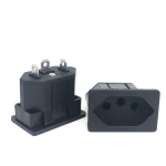 Black Copper 10/16A 250V American Japan Australian British EU Germany French Brazil Universal Electrical AC power socket - Image 4