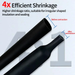 Heat Shrink Tube with Glue Adhesive Lined 4:1 Dual Wall Tubing Sleeve Wrap Wire Cable Kit 4mm 6mm 8mm 12mm 16mm 20mm 24mm 32mm - Image 2