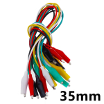 Color Alligator Clip Electric DIY Small Battery Power Cord Sheath Electric Clamp Double Head Test Clamp.28mm35mm45mm 50cm - Image 4
