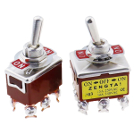 1021 1221 1321 15A/250V 6 pin Waterproof Switch Cap On-Off-On ON-OFF Miniature Toggle Switches Brown - Image 3
