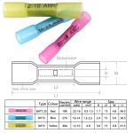 Heat Shrink Butt Wire Connectors Waterproof Insulated Automobile Wire Cable Crimp Terminals AWG 22-10 Kit - Image 4
