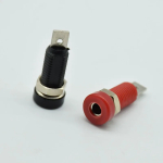 30VAC-60VDC/ Max 24A PS244 Insulated 4mm Panel Mount Banana Jack Socket Solder Type - Image 2