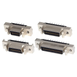 MDR Servo driver SCSI Connector HPCN Slot Type 14/20/26/36/50 pin female plug 180 90 Degree right angle Through Holes pcb - Image 3