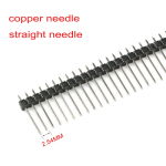 2.54mm Single Row Male 40Pin Connector Header copper needle 17mm straight needle1x40Pin Breakable Pin Connector - Image 2