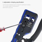 Network cable clamp pliers stripping Crimping pliers/Professional Network Cable Tester RJ45 RJ11 RJ12 CAT5 UTP LAN Cable Tester - Image 2