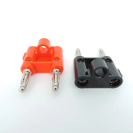 Double Dual 4mm Banana Plug socket for Binding Post Jack Speaker Adapter Nickel plated Connectors Screw red black p1 - Image 3