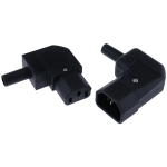 IEC 320 C13 Power Plug 10A 250V Power Cable Connector Assembly Connector, 90 Degree Angled C13 Female AC Adapter IEC 320 C13 Po - Image 4