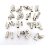 BNC RCA male female to RCA F BNC male female connector Converter plug jack angel RF RG59 Q9 Coaxial video Cable splitter p1 - Image 2