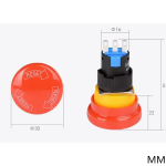 16mm Mounting Holes Latching Emergency Stop Push Button Switch Big/Small head YJ-LA16-11ZS-A - Image 6