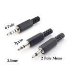3.5mm RCA male Plug Connector 2 3 4 Pole Mono Stereo Audio Video Dual Audio adapter Cable Wire adaptor For Headphone Socket P1 - Image 2