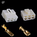 6.3mm pitch connector 1P 2P 3P 4P 6P 8P 6.3 Connector Kits Male Female Socket Plug Plug For Motorcycle Motorbike Car - Image 6