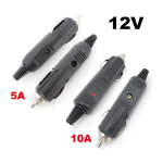 12V 5A 10A High Power Car Cigarette male Lighter power supply Socket Plug Connector head With LED Outlet Adapter for Automobile - Image 2