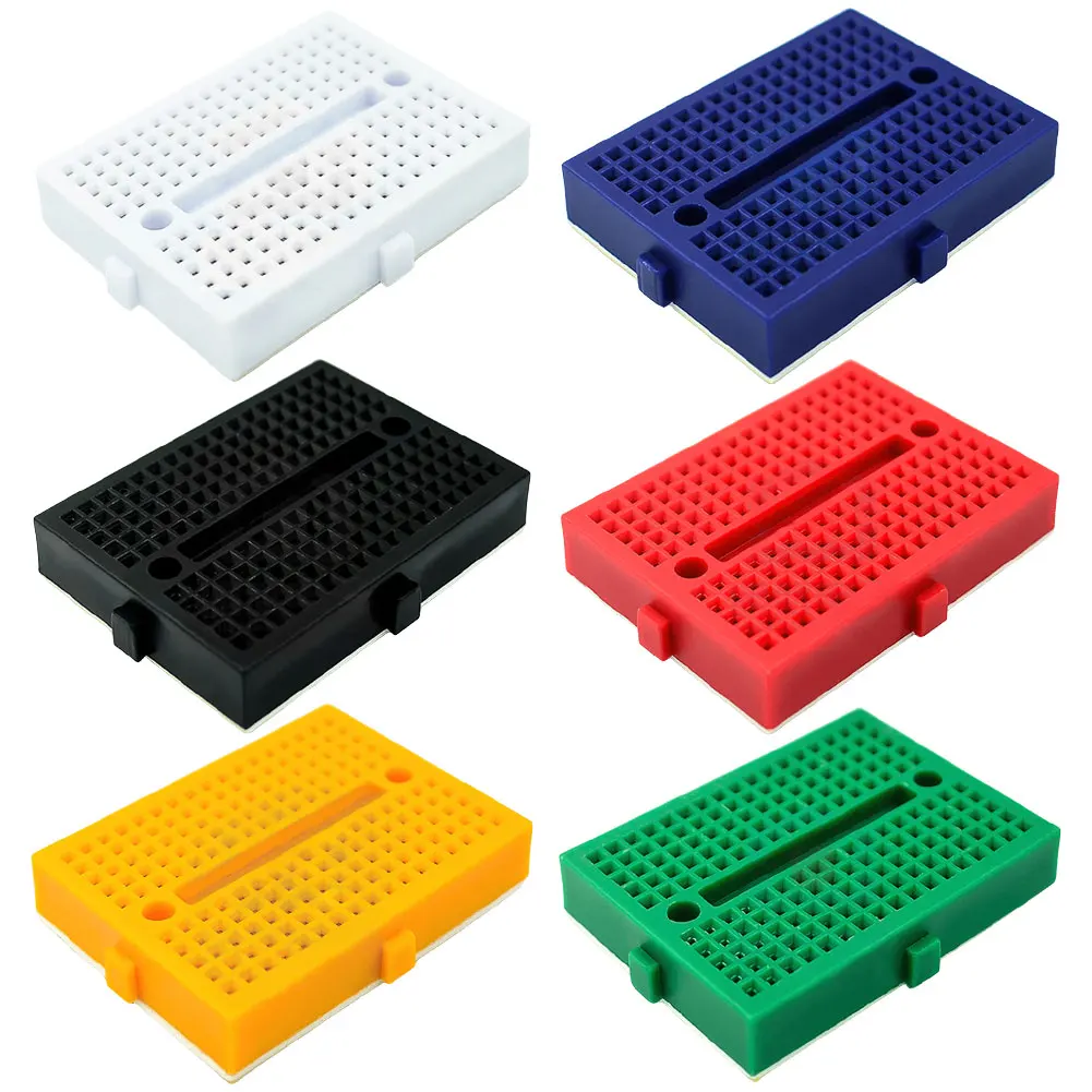 kf-Sb5749d7dce2e4f0a89e83cdabf1ce430A-SYB-170-Mini-Solderless-Prototype-Breadboard-170-Holes-Breadboard-Prototype-Board-35x47mm-for-Small-DIY-Kits.webp SYB-170 Mini Solderless Prototype Breadboard 170 Holes Breadboard Prototype Board 35x47mm for Small DIY Kits - Image 1