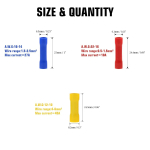 BV Crimp Terminals Butt Splice Connectors Wire Copper Insulated Electrical Straight Wire Terminal BV1.25 BV2.5 BV5.5 - Image 3
