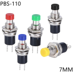 7MM,Mini Round Momentary Push Button Switch Press The Self-Reset,Normally Open 1NO,Normally Closed 1NC,Micro Switchs