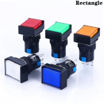 1NO1NC/2NO2NC 6.3V 12V 24V 220V Momentary Illuminuted Maintain Push Button Switches 16MM Latching Push Button Lamp LED - Image 5