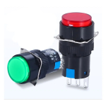 1NO1NC/2NO2NC 6.3V 12V 24V 220V Momentary Illuminuted Maintain Push Button Switches 16MM Latching Push Button Lamp LED - Image 6
