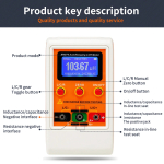 MESR-100/MLC500/MEC-100/M4070 ESR Capacitance Ohm Meter Professional Measuring Capacitance Resistance Capacitor Circuit Tester - Image 5